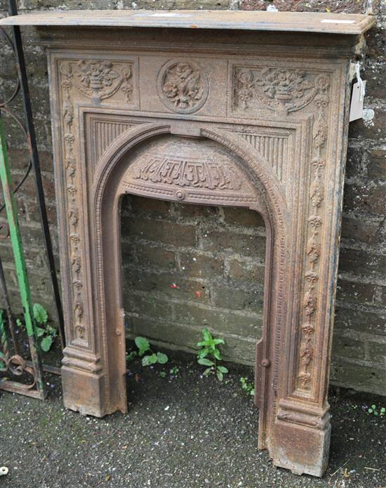 Small bedroom cast iron Fireplace